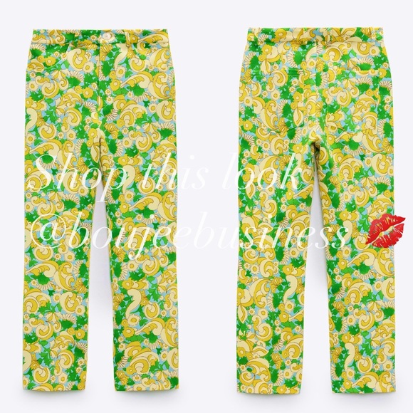 ZARA BNWT Floral Printed Pants - Picture 6 of 6